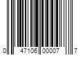 Barcode Image for UPC code 047106000077