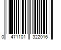 Barcode Image for UPC code 0471101322016