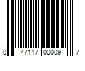 Barcode Image for UPC code 047117000097