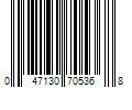 Barcode Image for UPC code 047130705368