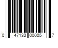 Barcode Image for UPC code 047133000057