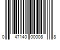 Barcode Image for UPC code 047140000088