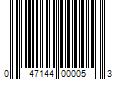 Barcode Image for UPC code 047144000053