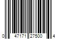 Barcode Image for UPC code 047171275004