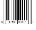 Barcode Image for UPC code 047199000077