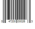 Barcode Image for UPC code 047200000263