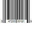 Barcode Image for UPC code 047200001819