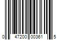 Barcode Image for UPC code 047200003615