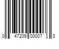 Barcode Image for UPC code 047209000073