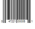 Barcode Image for UPC code 047221000051