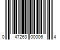 Barcode Image for UPC code 047263000064