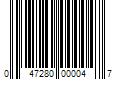 Barcode Image for UPC code 047280000047