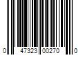 Barcode Image for UPC code 047323002700