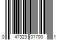 Barcode Image for UPC code 047323017001