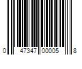 Barcode Image for UPC code 047347000058