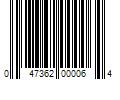 Barcode Image for UPC code 047362000064