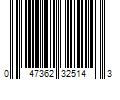 Barcode Image for UPC code 047362325143