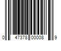 Barcode Image for UPC code 047378000089