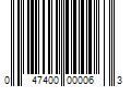 Barcode Image for UPC code 047400000063