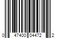 Barcode Image for UPC code 047400044722