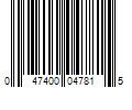 Barcode Image for UPC code 047400047815