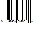 Barcode Image for UPC code 047400302860