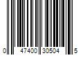 Barcode Image for UPC code 047400305045. Product Name: 