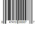 Barcode Image for UPC code 047410000077