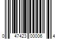 Barcode Image for UPC code 047423000064