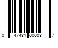 Barcode Image for UPC code 047431000087