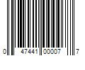 Barcode Image for UPC code 047441000077