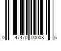 Barcode Image for UPC code 047470000086