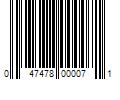 Barcode Image for UPC code 047478000071