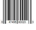 Barcode Image for UPC code 047495800203