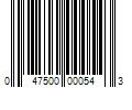 Barcode Image for UPC code 047500000543