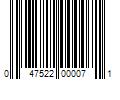 Barcode Image for UPC code 047522000071