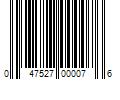 Barcode Image for UPC code 047527000076