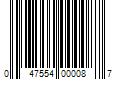 Barcode Image for UPC code 047554000087