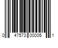 Barcode Image for UPC code 047573000051