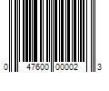 Barcode Image for UPC code 047600000023