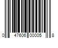 Barcode Image for UPC code 047606000058