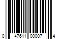 Barcode Image for UPC code 047611000074