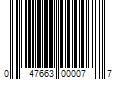 Barcode Image for UPC code 047663000077