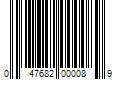 Barcode Image for UPC code 047682000089