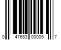 Barcode Image for UPC code 047683000057