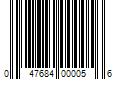 Barcode Image for UPC code 047684000056