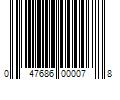 Barcode Image for UPC code 047686000078