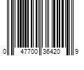 Barcode Image for UPC code 047700364209