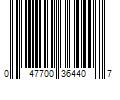 Barcode Image for UPC code 047700364407