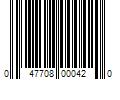 Barcode Image for UPC code 047708000420